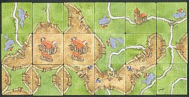 Carcassonne-Stadt mit 48 Punkten