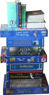 Bücher und Spiele