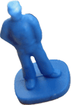 blaue Figur