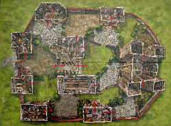 Spielplan der Abtei der Rätsel