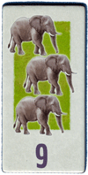 Wertung für Elefanten in der Steppe