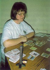Brigitte beimSpiel