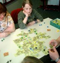Carcassonne in allen Varianten: hier Jäger und Sammler