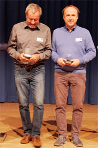 Gewinner: Autor Jrgen Adams und Redakteur Walter Scholz
