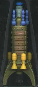 Das Mutterschiff wird durch eine prächtige Rakete repräsentiert