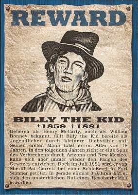 Tafel von Billy the Kid