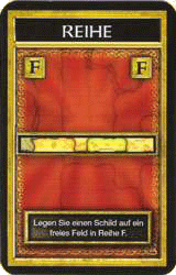 Schild in Reihe F