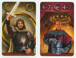 Knig Artus und einer seiner Ritter