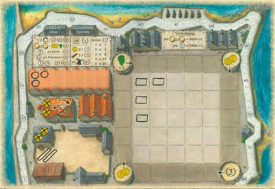 Saint Malo zu Beginn des Spiels