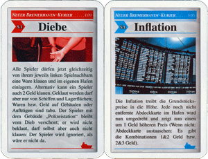 Zeitungen verkünden Ereignisse