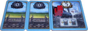Schaffner auf der Lokomotive