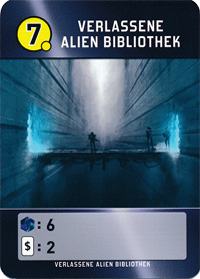 verlassene Alien Bibliothek